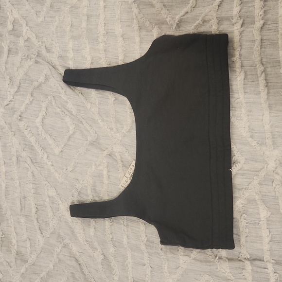 Hunter green Madewell "make weekends longer" bra top size L! - Picture 2 of 12